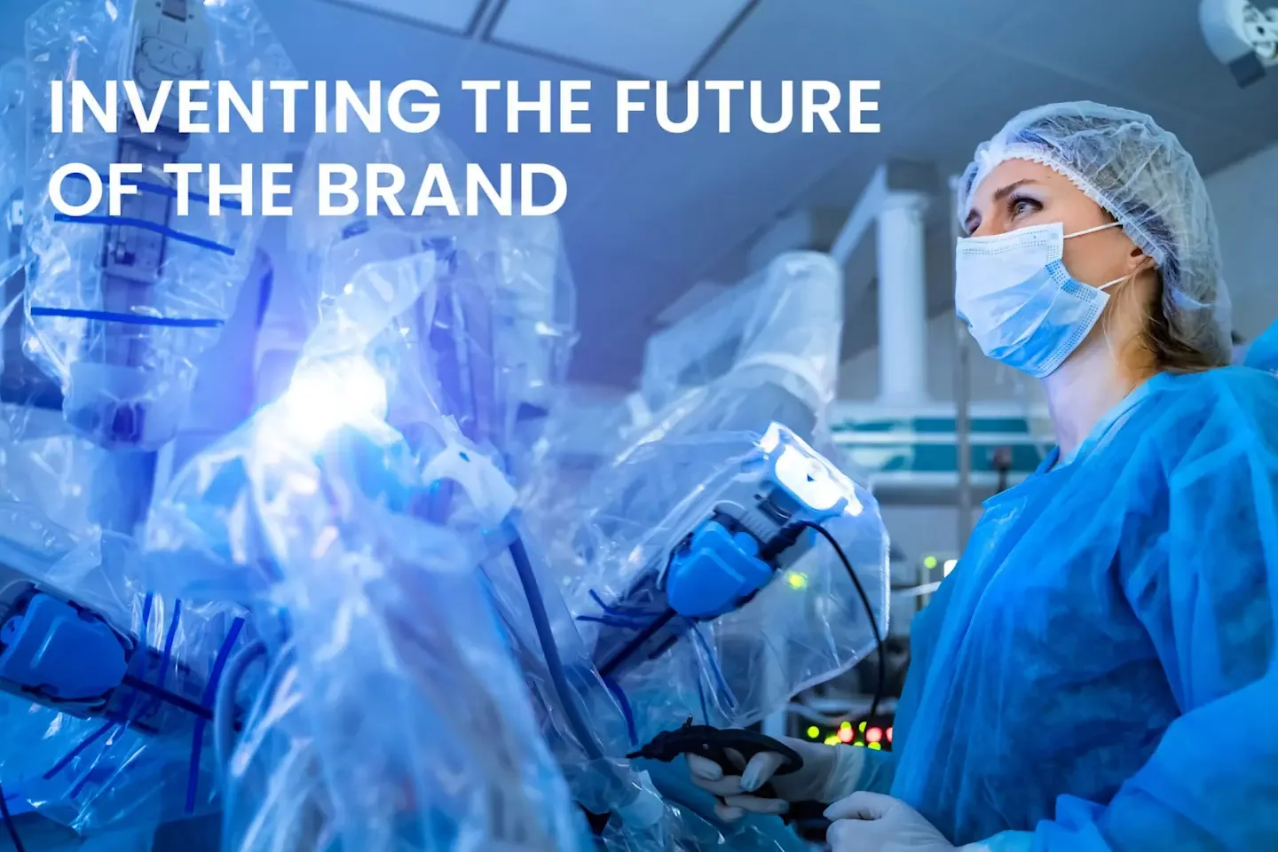 UFP brand creative pairing medical manufacturing imagery with Inventing the Future of the Brand